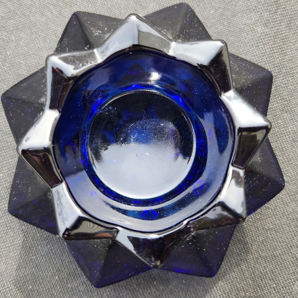 Vintage Cobalt Blue Votive Holder